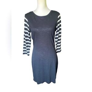 NWT Express Two Chic Ways Reversible Neckline Black & White Dress, Size Medium